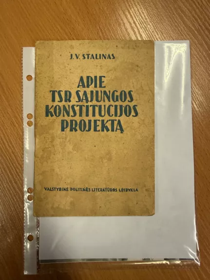 Apie TSR Sąjungos Konstitucijos projektą