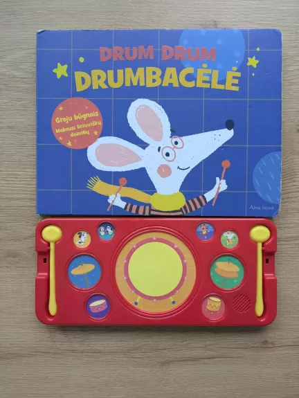 Drum Drum Drumbacėlė. Groju būgnais. Mokausi lietuviškų dainelių