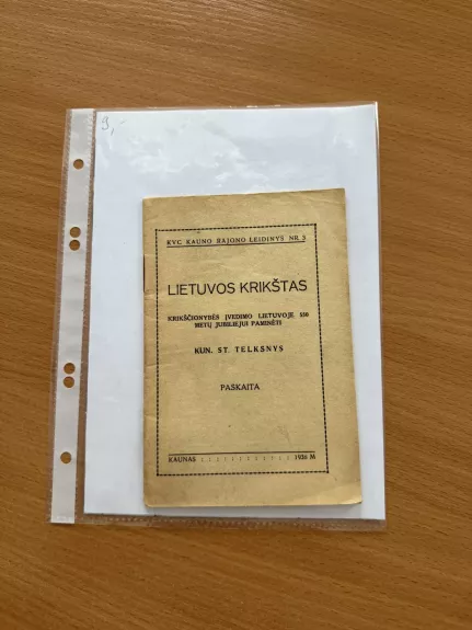 Lietuvos krikštas : krikščionybės įvedimo Lietuvoje 550 metų jubiliejui paminėti