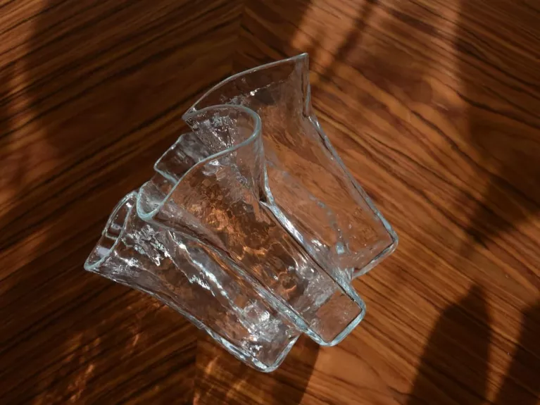 Vintage Muurla Finland Pertti Kallioinen krištolo vaza Eva