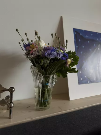 Vintage Muurla Finland Pertti Kallioinen krištolo vaza