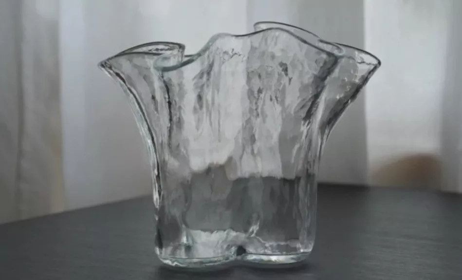 Vintage Muurla Finland Pertti Kallioinen krištolo vaza Eva