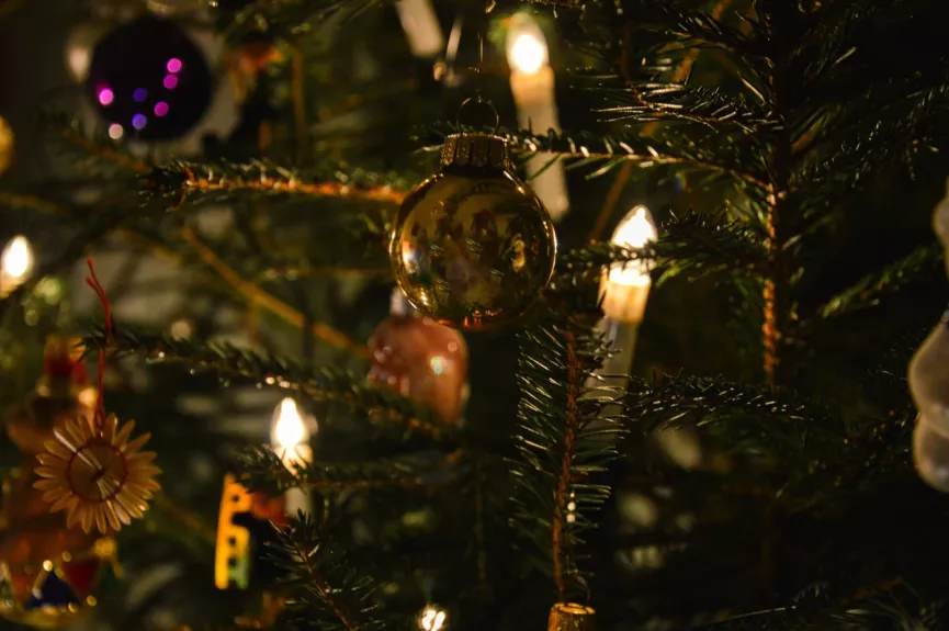 Vintage Netherlands stikliniai eglutės žaisliukai