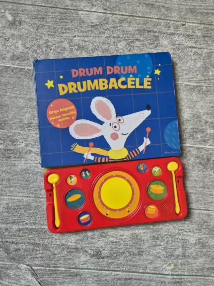 Drum Drum Drumbacėlė. Groju būgnais. Mokausi lietuviškų dainelių