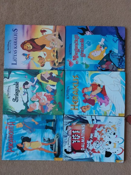 Walt Disney klasikos knygų serija. 6 knygos