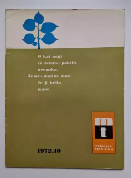 Mokslas ir technika 1972 Nr. 10