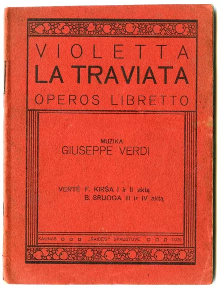 Violetta La Traviata Operos libretto