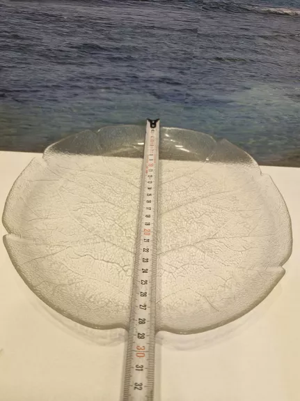 Vintažinė stiklinė lėkštė