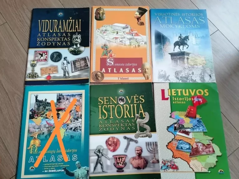 Istorijos vadovėliai, atlasai, pratybos