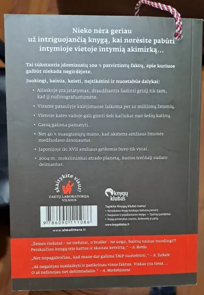 Pati svarbiausia knyga svarbiausiai vietai 1000 neįtikėtinų faktų, kurie net nešautų į galvą