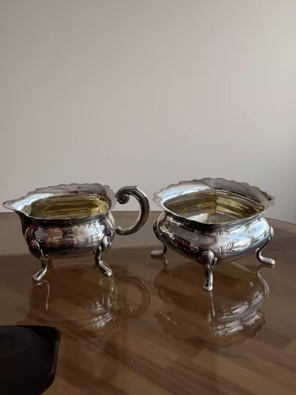 Vintage sidabruotas komplektas