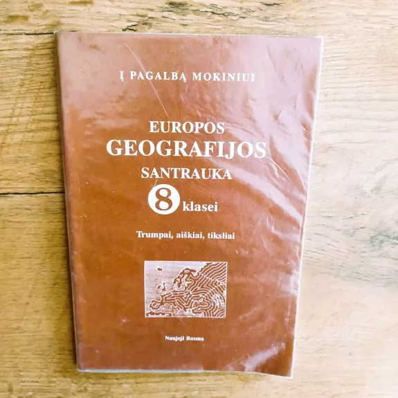 Europos geografijos santrauka 8 klasei