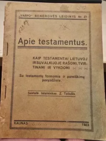 Apie Testamentus
