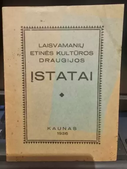 Laisvamanių etinės kultūros draugijos įstatai
