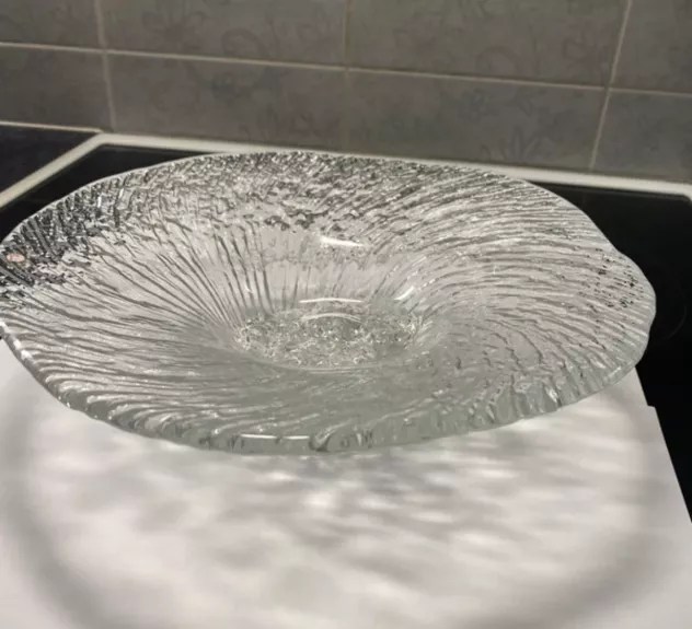 Vintage Iittala Wirkkala Avanto krištolo dubuo indas