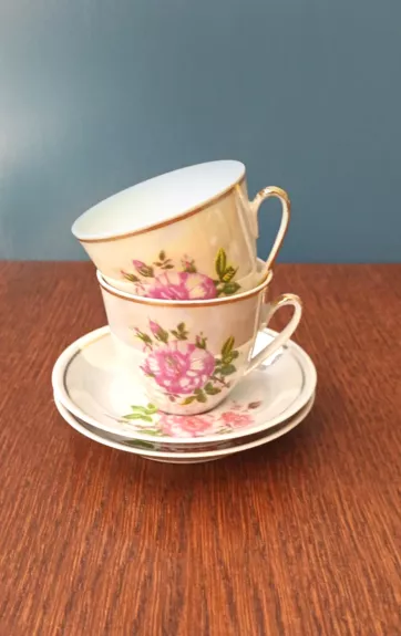 Puodeliai su lėkštute, 120ml, 2vnt., Armfarfor