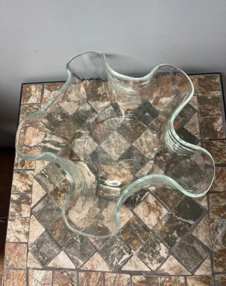 Vintage Muurla Pertti Kallioinen krištolo vaza dubuo Eva