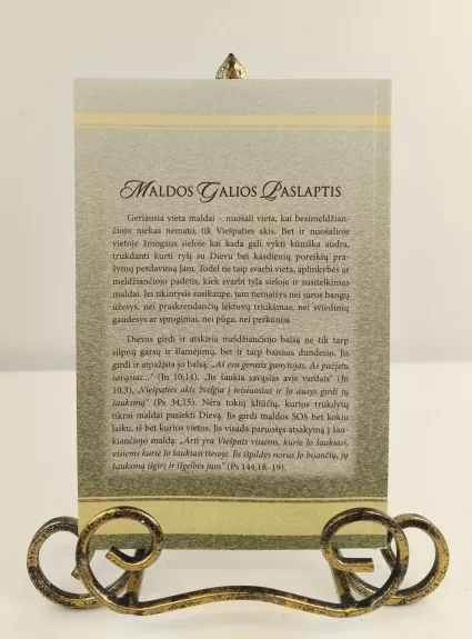 Maldos galios paslaptis