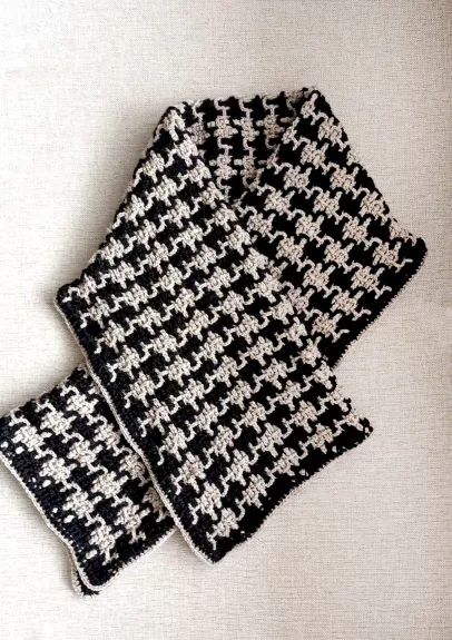 Rankų darbo nertas šalikas, 1,5m