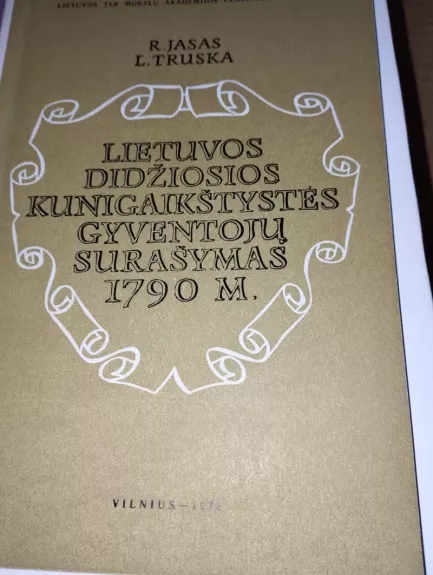 Lietuvos Didžiosios kunigaikštystės gyventojų surašymas 1790 m.