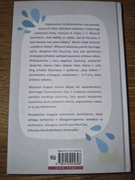 kaip kalbėti su mažais vaikais,kad jie klausytų