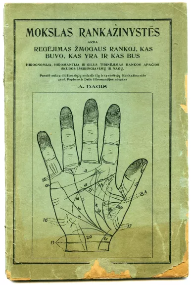 Mokslas rankažinystės arba regėjimas žmogaus rankoj, kas buvo, kas yra ir kas bus