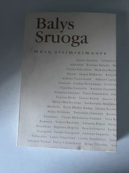 Balys Sruoga mūsų atsiminimuose