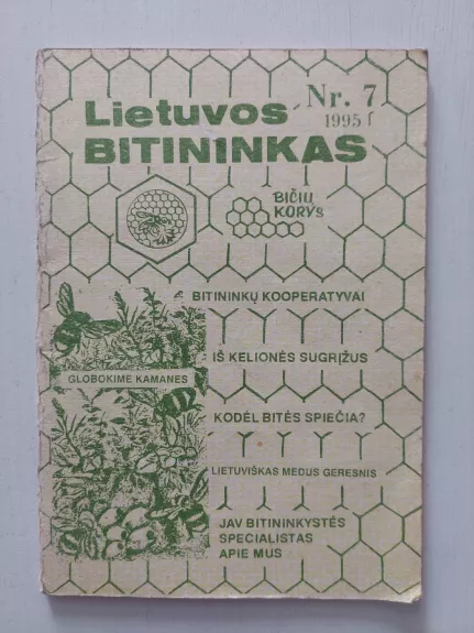 Lietuvos bitininkas 1995, Nr. 7