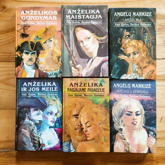 Anželika (8 dalys): Anželika, Kelias į Versalį, Anželikos gundymas, Anželika maištauja, Nesutramdomoji Anželika, Anželika ir karalius, Anželika naująjame pasaulyje, Anželika ir jos meilė