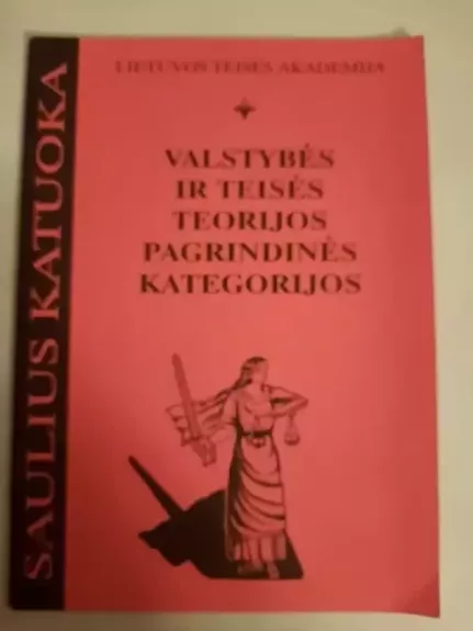 Valstybės ir teisės teorijos pagrindinės kategorijos