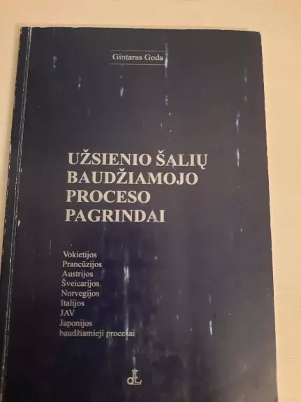 Užsienio šalių baudžiamojo proceso pagrindai