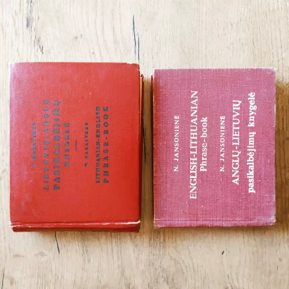 Lietuvių-anglų pasikalbėjimų knygelė. Anglų-lietuvių pasikalbėjimų knygelė. Englisgh-lithuanian phrase-book