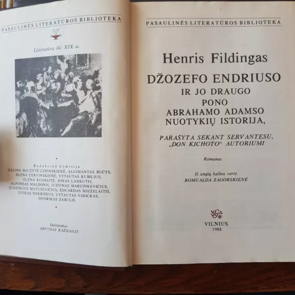 Džozefo Endriuso ir jo draugo pono Abrahamo Adamso nuotykių istorija