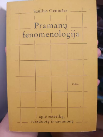 Pramanų fenomenologija : apie estetiką, vaizduotę ir savimonę