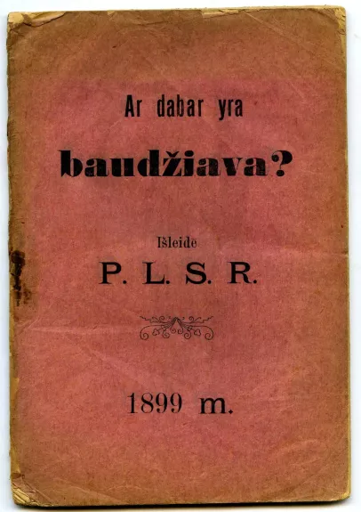 Ar dabar yra baudžiava?