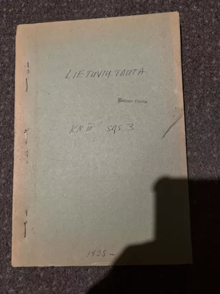 Lietuvių tauta. Kn. 3, sąs. 3