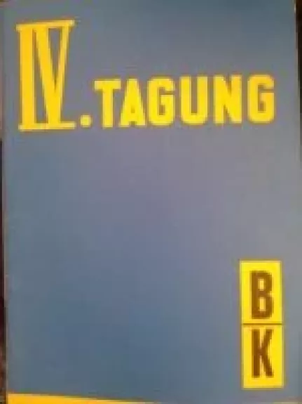 IV. Tagung - Autorių Kolektyvas, knyga