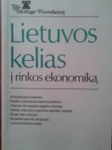 Lietuvos kelias į rinkos ekonomiką - Autorių Kolektyvas, knyga
