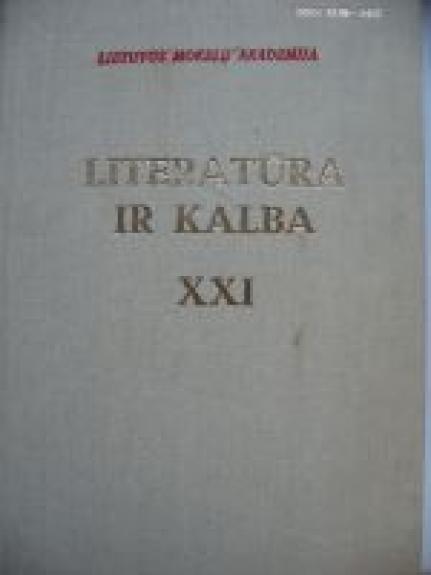 Literatūra ir kalba (XXI tomas)