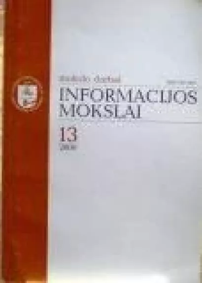 Mokslo darbai. Informacijos mokslai. Nr.13