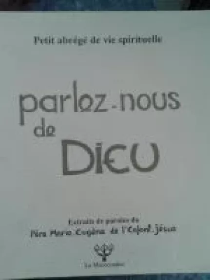Parlez - nous de Dicu - Autorių Kolektyvas, knyga