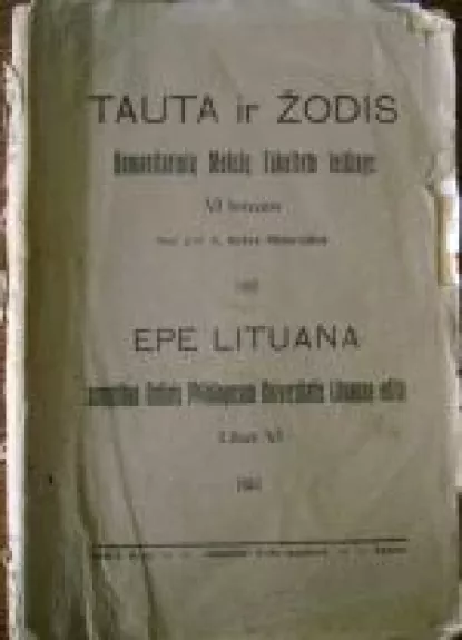 Tauta ir žodis (VI knygos)