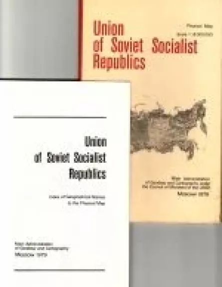 Union of Soviet Socialist Republics: Physical Map - Autorių Kolektyvas, knyga