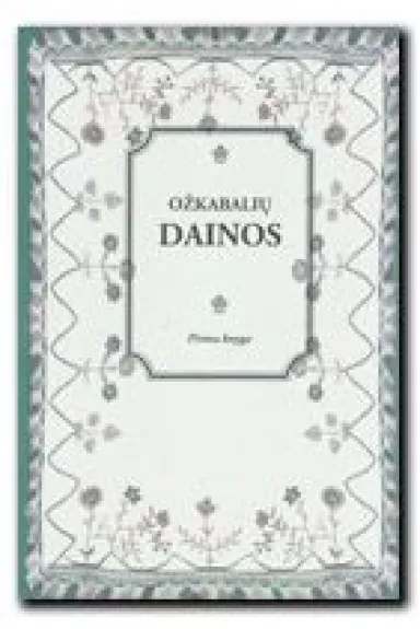 Ožkabalių dainos (9 tomas) (1 knyga) - Jonas Basanavičius, knyga