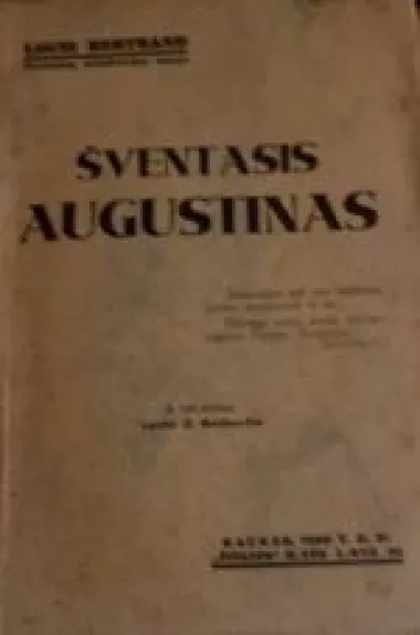 Šventasis Augustinas - Louis Bertrand, knyga