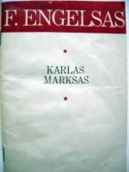 Karlas Marksas - Frydrichas Engelsas, knyga