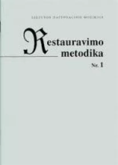 Restauravimo metodika Nr. 1 - Autorių Kolektyvas, knyga