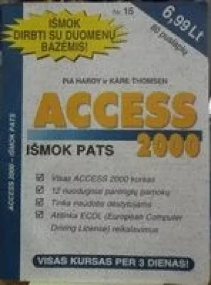 Access 2000 išmok pats - Pia Hardy, knyga