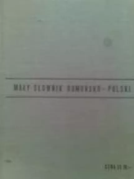 Mic dictionar polon-romin