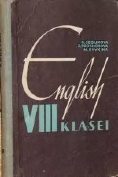 English VIII klasei - ir kiti Jegunova N., knyga